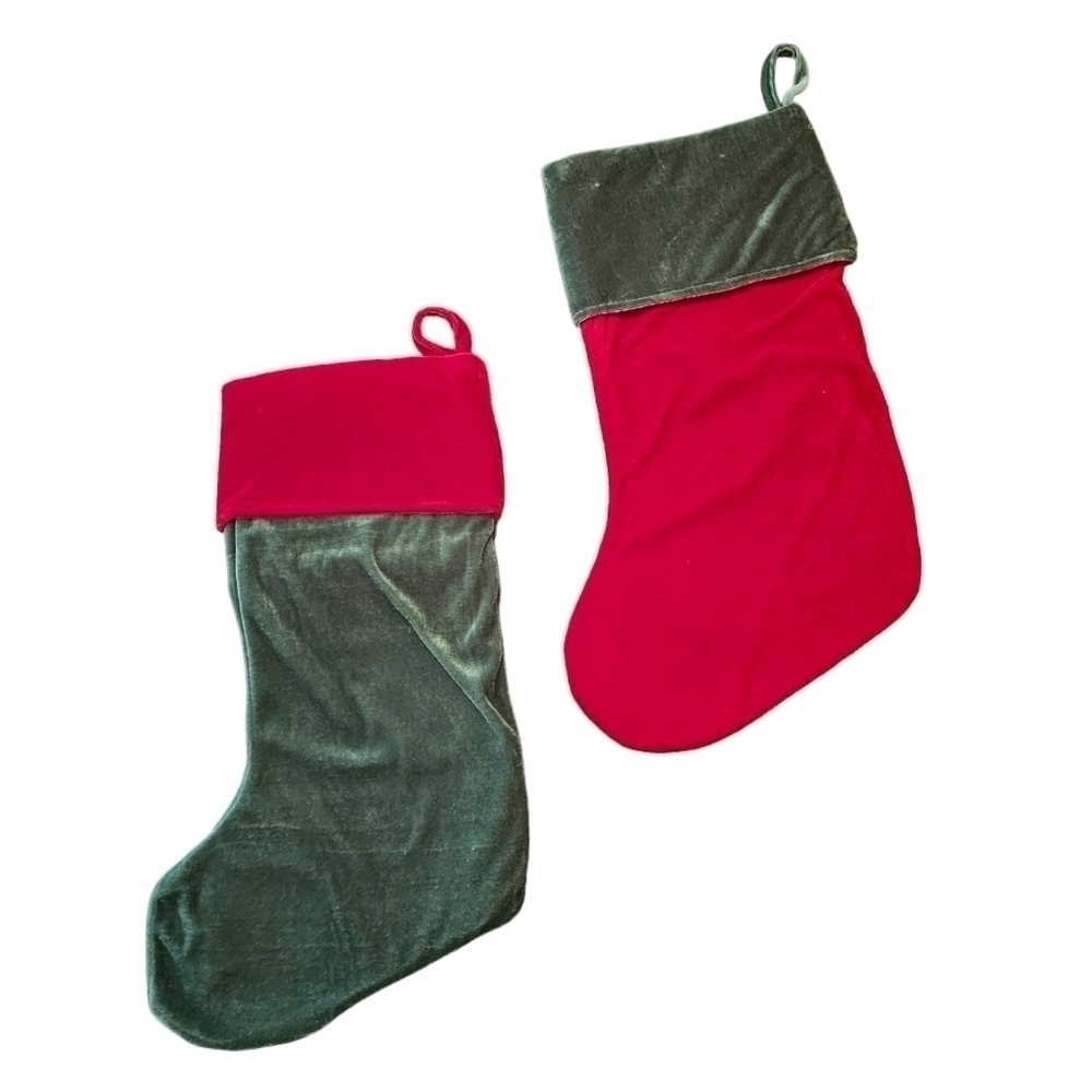 Set of 2 michaels Christmas stockings.